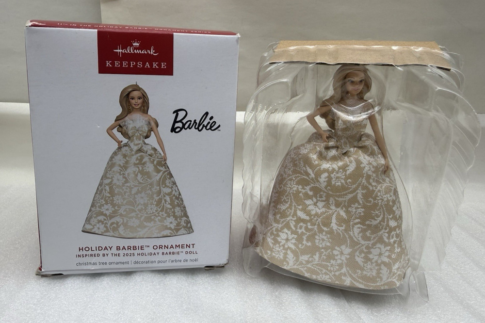 1 Piece Hallmark Keepsake Christmas Ornament, Holiday Barbie, Gifts For Kids NEW